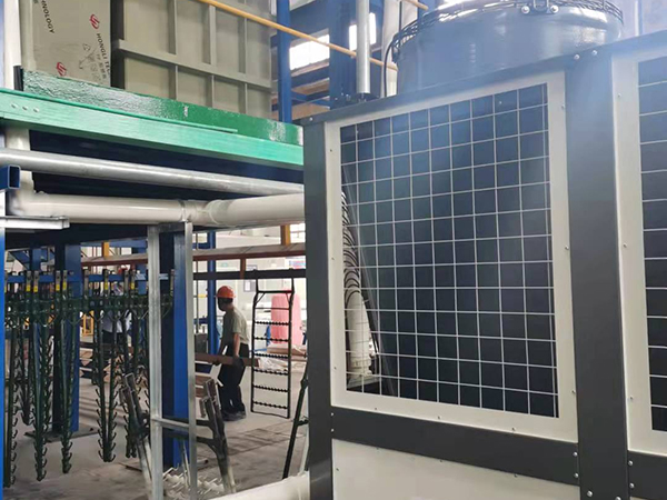 【空氣能加溫】鎮(zhèn)江電鍍噴塑前處理線加溫系統(tǒng)