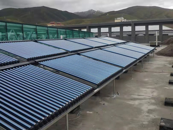 【太陽能熱水工程】上海基地建設項目超導集熱器+電鍋爐承壓系統