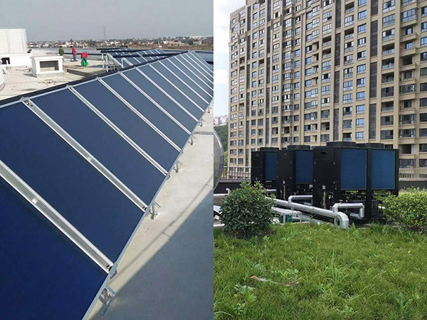 平板太陽能+空氣源熱水系統(tǒng)